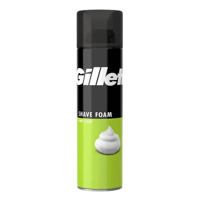 Gillette Regular Lemon, Spuma de Ras, pentru Ten Normal