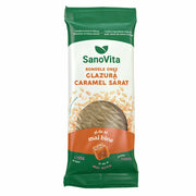 SanoVita Rondele din Orez cu Glazura Caramel Sarat 66g