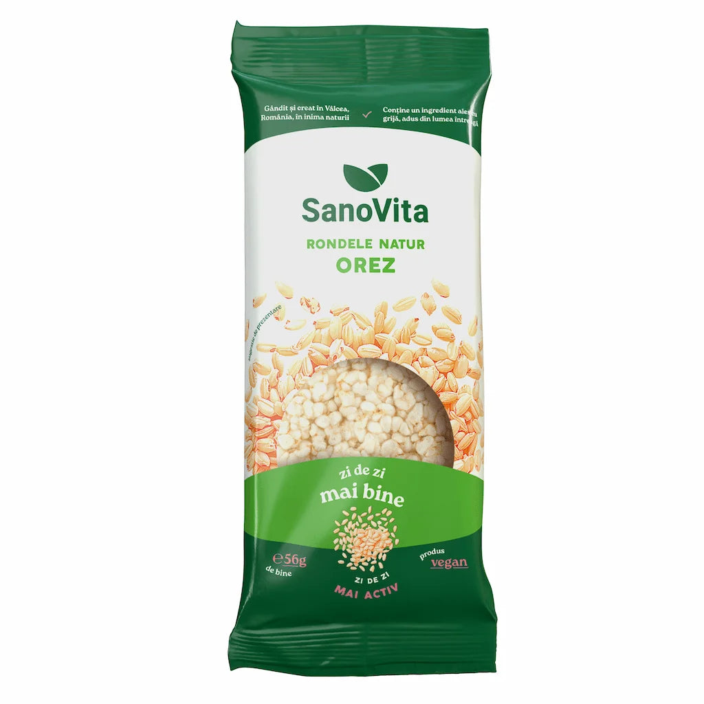 SanoVita Rondele Simple din Orez 56g