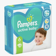 Pampers Active Baby, Scutece, 13-, Marime 6, Value Pack Minus, 32 Buc
