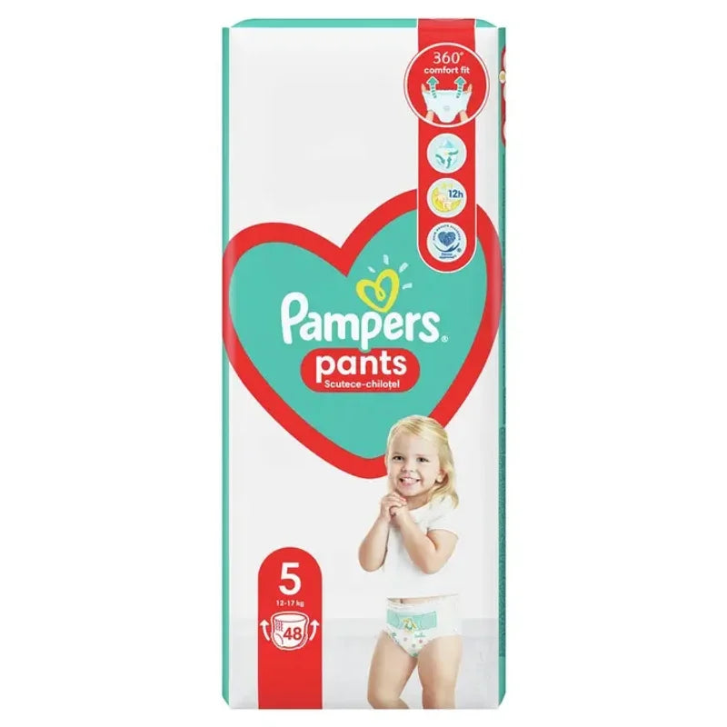 Pampers Active Baby Pants, Scutece Chilotel, 12-, Marime 5 Jumbo Pack, 48 Buc
