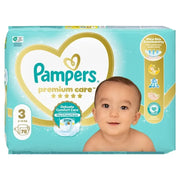 Pampers Premium Care, Scutece, 6-, Marime 3, Jumbo Pack, 78 Buc