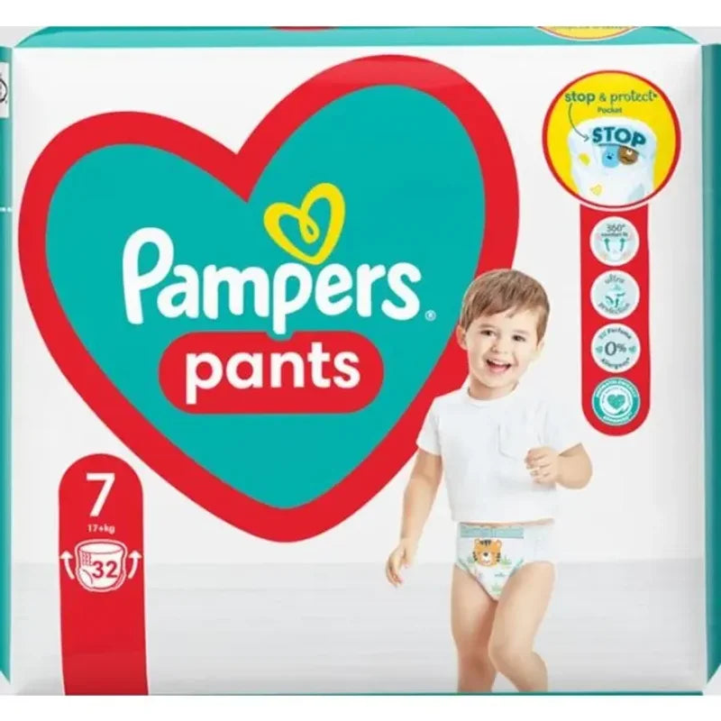 Pampers Premium Care, Scutece, 17+ Kg, Marime 7, Value Pack, 32 Buc