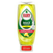 Fairy Max Power Lemon, Detergent de Vase, cu Parfum de Lamaie