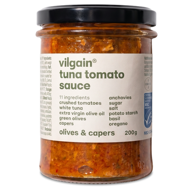 Vilgain Sos de Rosii cu Ton Masline si Capere 200g