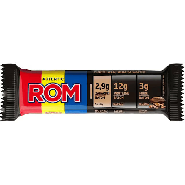 Rom Baton Proteine cu crema de cafea