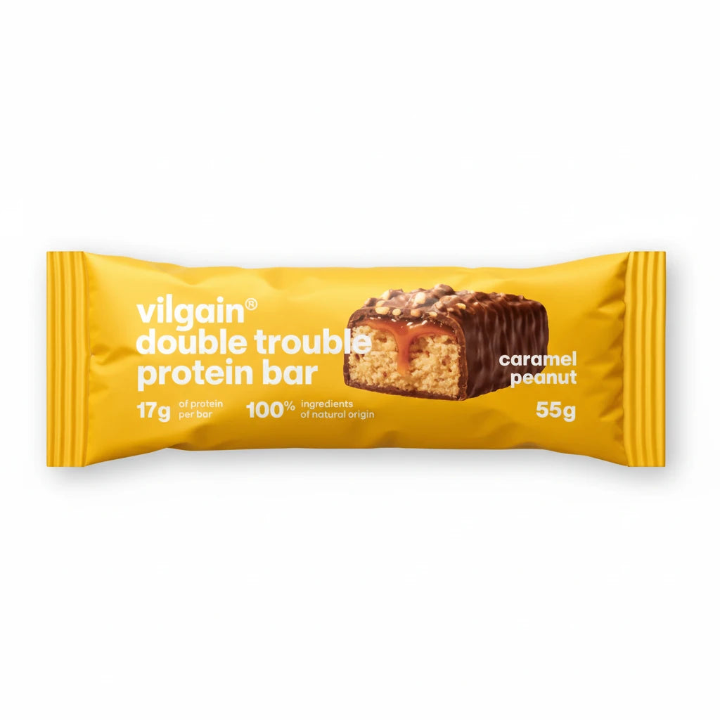 Vilgain Baton proteic crema de alune cu caramel sarat
