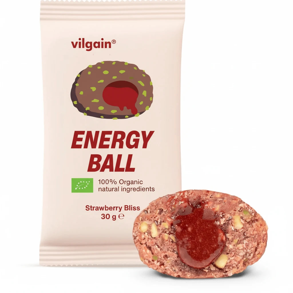 Vilgain BIO Energy Ball cu gem de capsune fara gluten