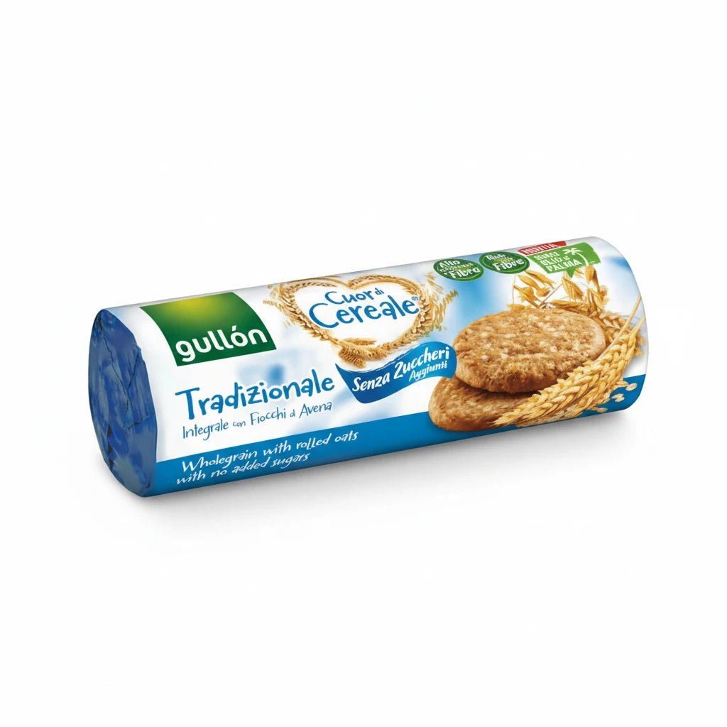 Gullon Biscuiti cu Faina Integrala si Fulgi Ovaz, Fara Zahar