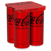 COCA-COLA ZERO ZAHAR Doza 4x330ml