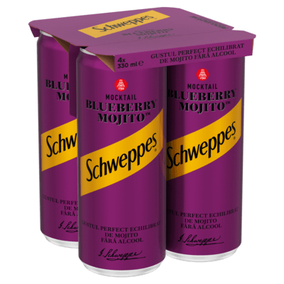 Schweppes Blueberry Mojito Doza 4x330ml