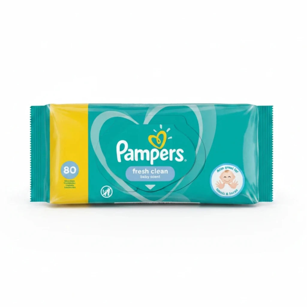 Pampers Fresh Clean, Servetele Umede, pentru Copii, 80 Buc