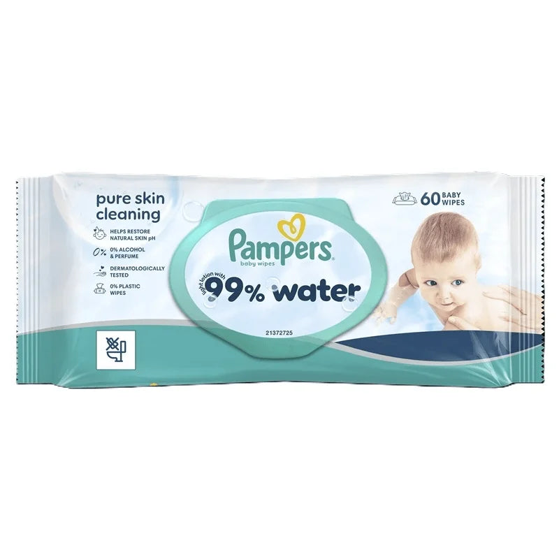 Pampers Servetele Umede 99% Apa 60 Buc