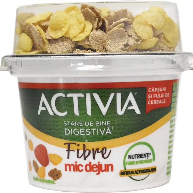 Activia Mic Dejun Capsuni & Fulgi