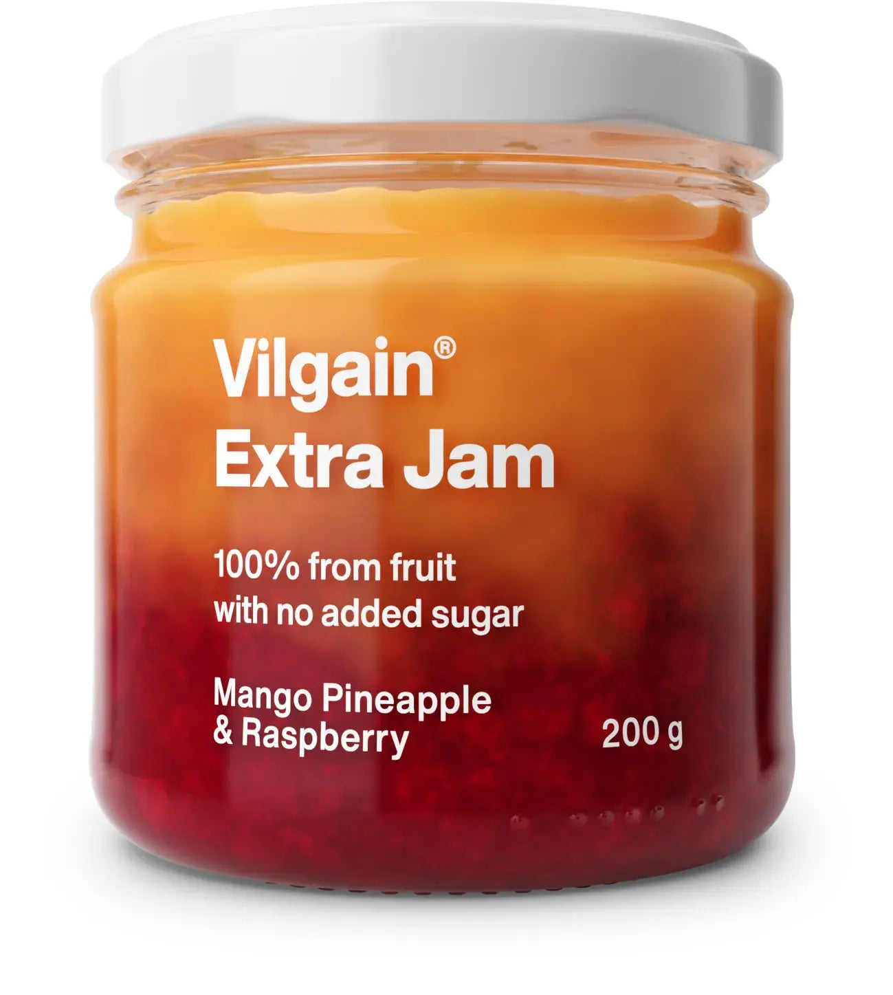 Vilgain Gem Extra Mango, Ananas si Zmeura fara Zahar, 200g