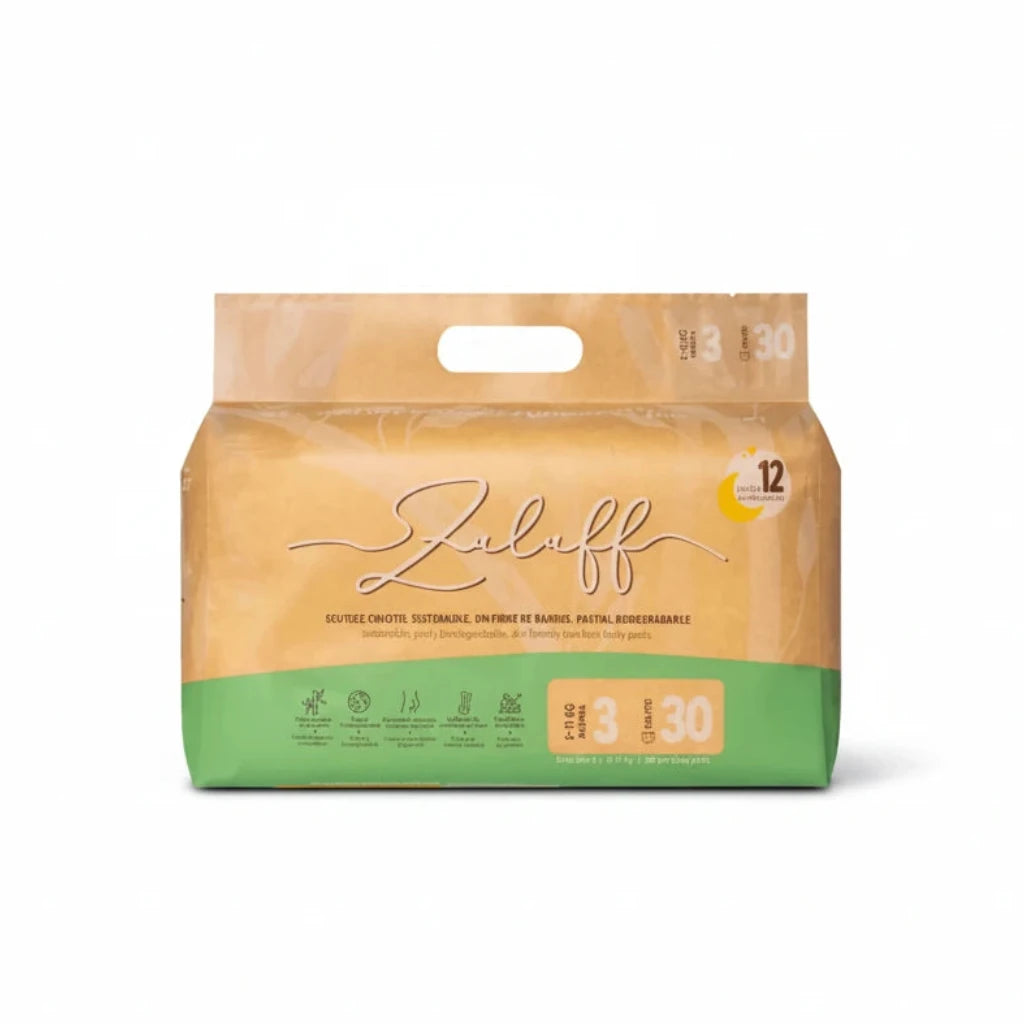 Zuluff Scutece chilotel cu bambus Marimea 3, 6-11 kg, 30 buc