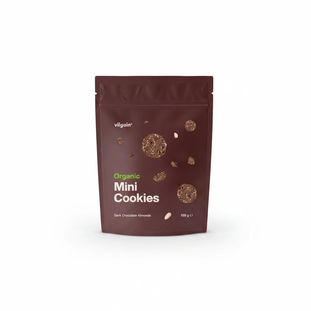 Vilgain ECO Mini Cookies cu Caju, Ciocolata si Nuci