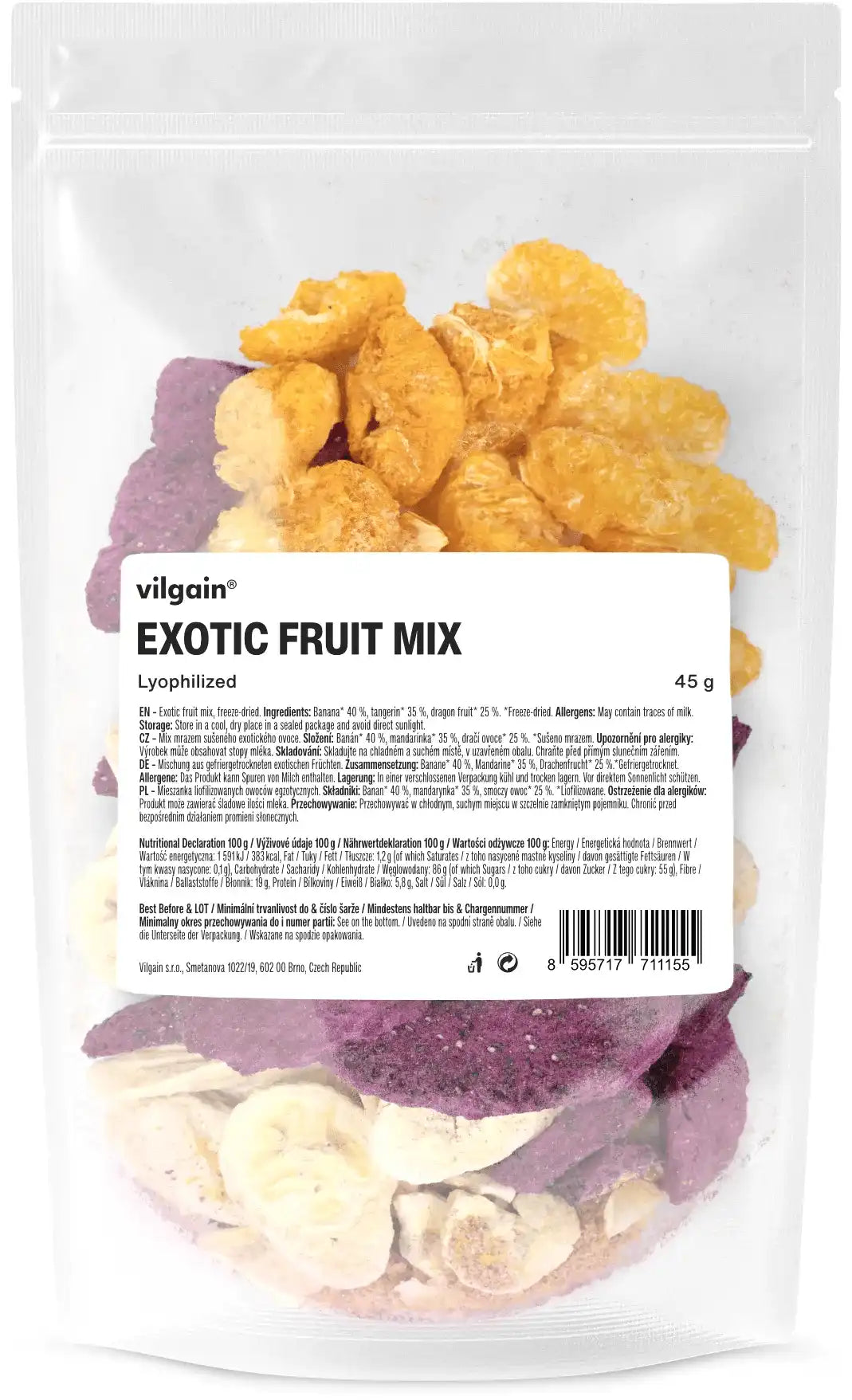 Vilgain Amestec Fructe Exotice Liofilizate