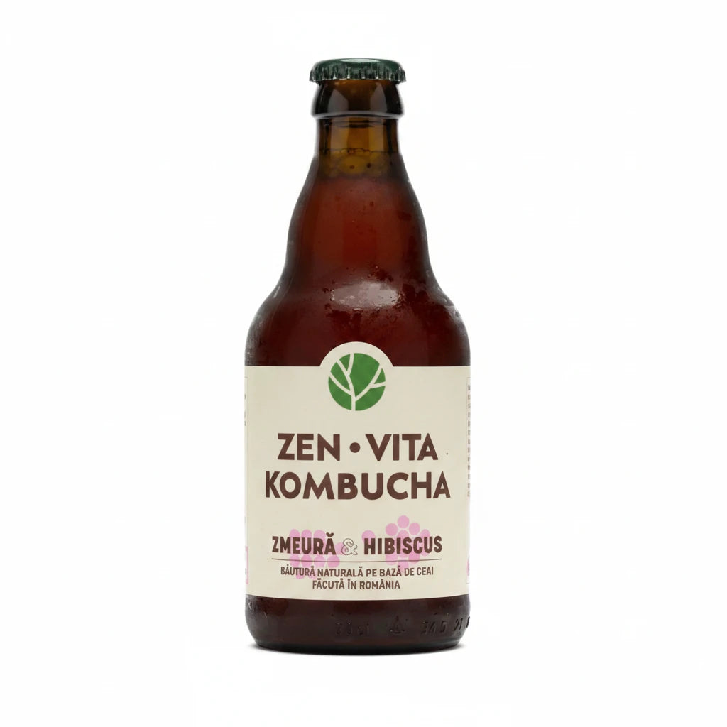 Zenvita Kombucha cu Zmeura Sticla