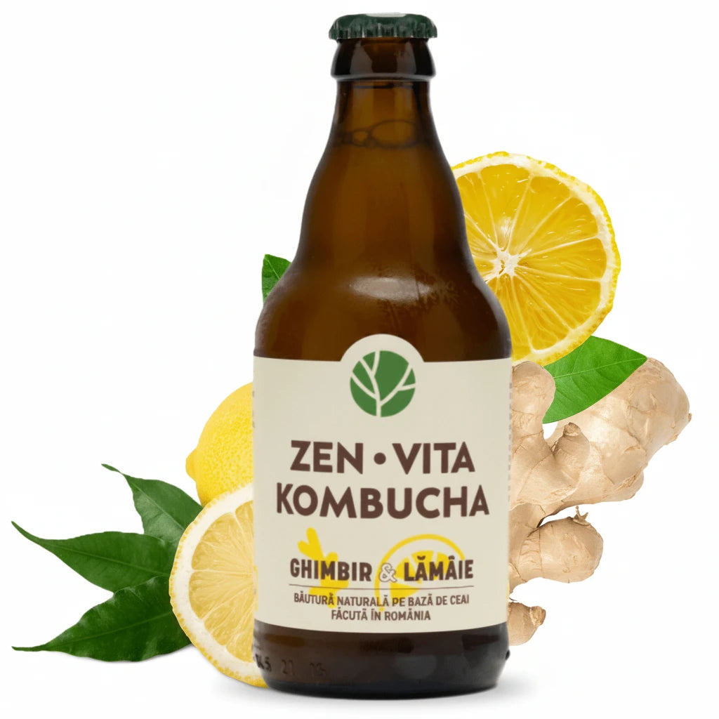 Zenvita Kombucha cu Ghimbir & Lamaie