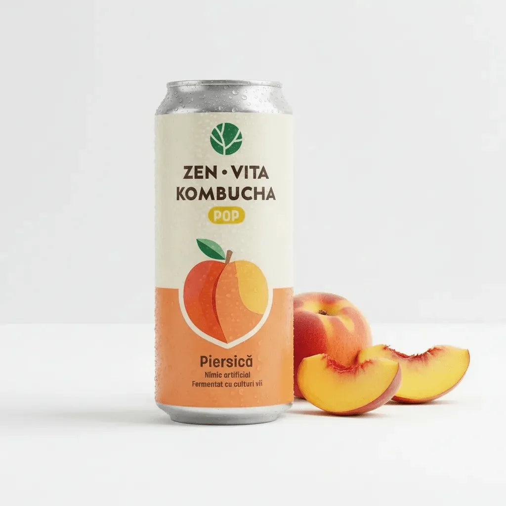 Zenvita Kombucha Pop cu Piersica