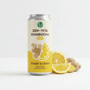 Zenvita Kombucha Pop cu Ghimbir & Lamaie