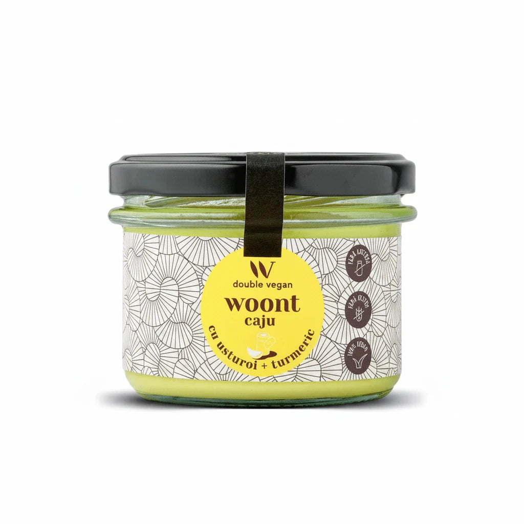 DoubleVegan Unt din Caju cu Turmeric & Usturoi