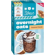 3Bears Overnight Oats Porridge cacao si cocos, 400g