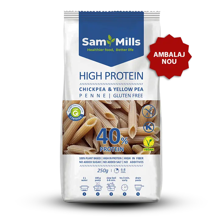 Sam Mills Paste High Protein din naut si mazare galbena