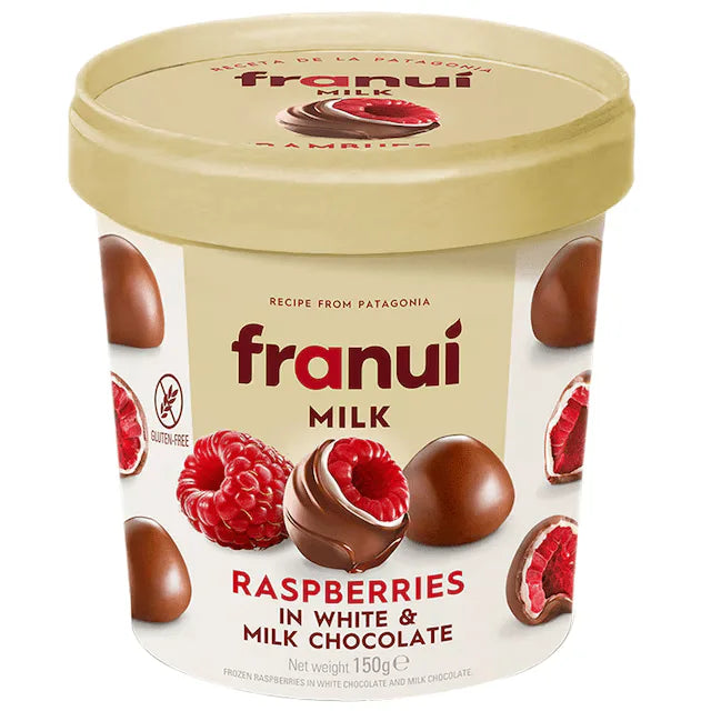 Franui Zmeura in ciocolata alba si ciocolata cu lapte
