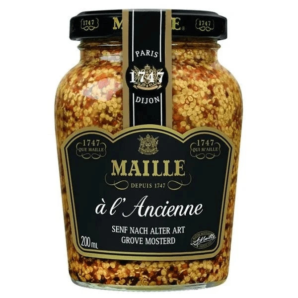 Mustar Maille Dijon cu Boabe Intregi 200 ml