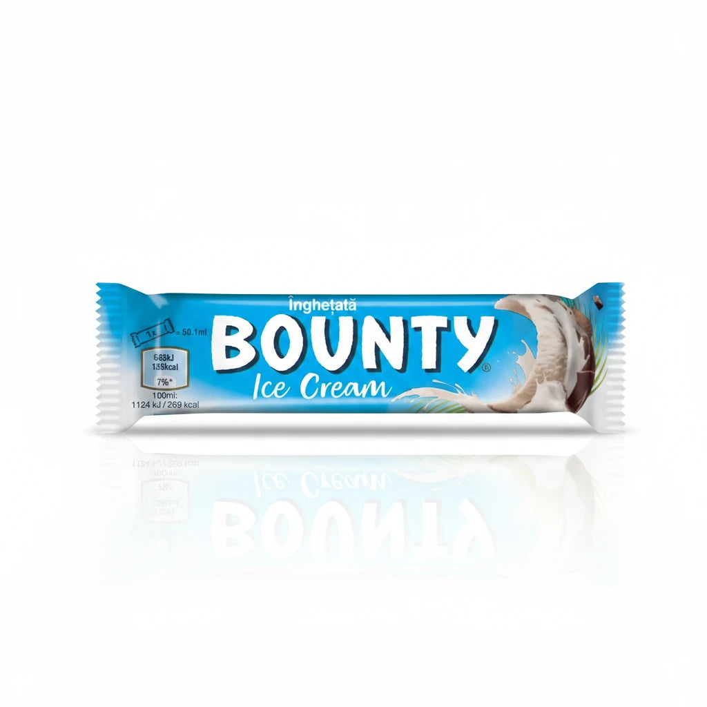 Bounty Inghetata cu nuca de cocos si glazura de cacao baton