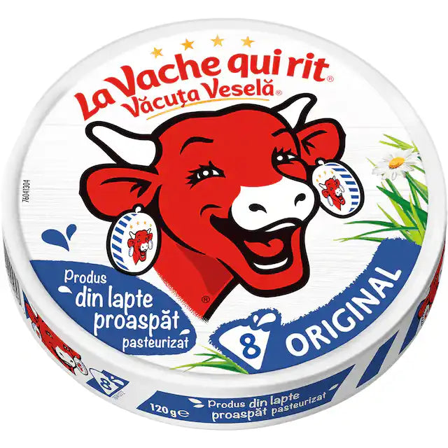 La Vache qui rit Brânză topită Original, 8 porții, 120 g