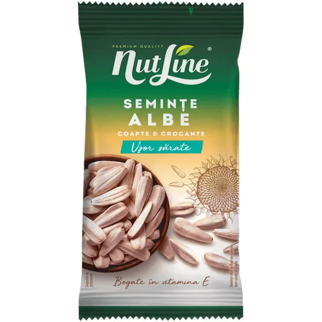 Nutline Seminte de Floarea Soarelui Albe Usor Sarate 100g