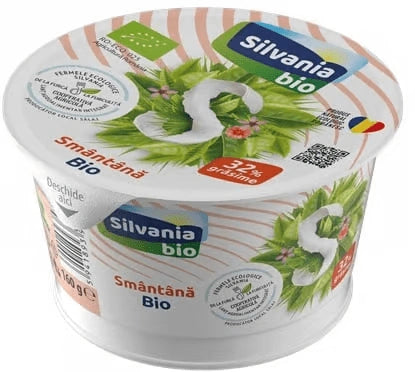 SilvaniaBio  Smantana ECO 32% Grasime 160g