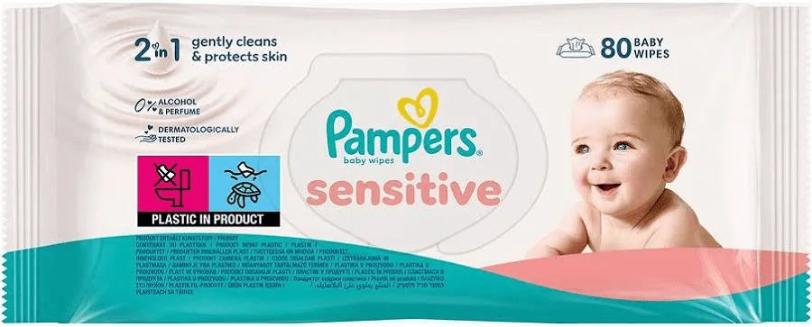 Pampers Sensitive Servetele Umede pentru Copii 80 buc