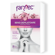 Farmec Benzi Depilatoare Fata cu Orhidee 20 Bucati