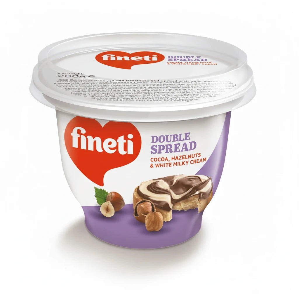Fineti Crema Bicolora Cacao & Alune de Padure & Crema de Lapte