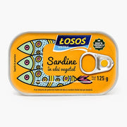 Losos Sardine în ulei vegetal, 125 g