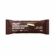 Vilgain Double Trouble Protein Bar Ciocolata Dubla cu Crema, 55g