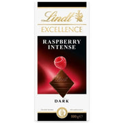 Lindt Excellence, Tableta de Ciocolata, Neagra cu Zmeura