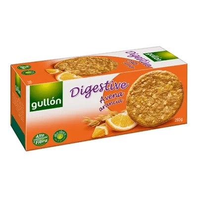 Gullon Biscuiti Digestivi cu Ovaz si Portocale