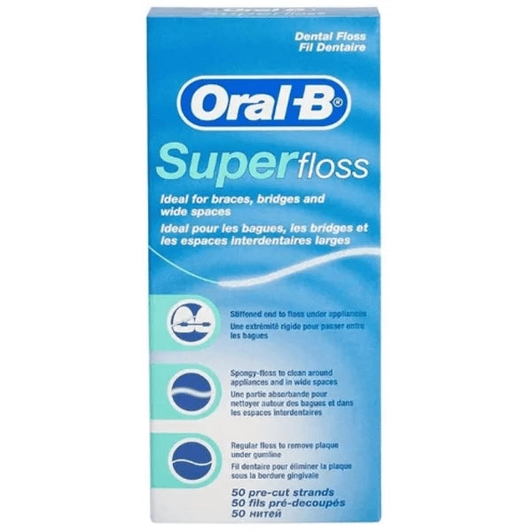 Oral-b Superfloss Ideală pentru aparat dentar, 50 M