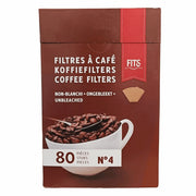 FITS Filtre Cafea Numarul 4 80 bucati