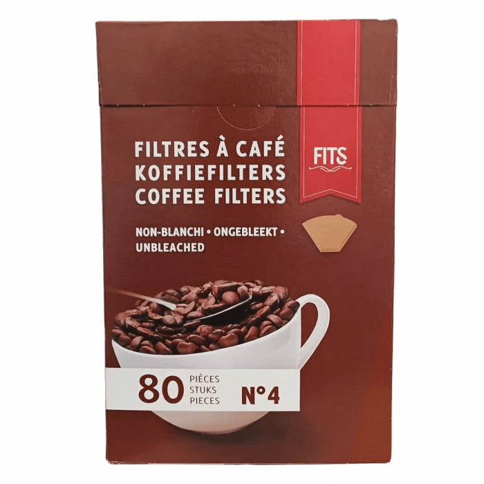 FITS Filtre Cafea Numarul 4 80 bucati