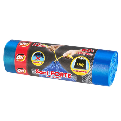 Oti Saci Menajeri Forte cu Snur 60 L 12 Buc