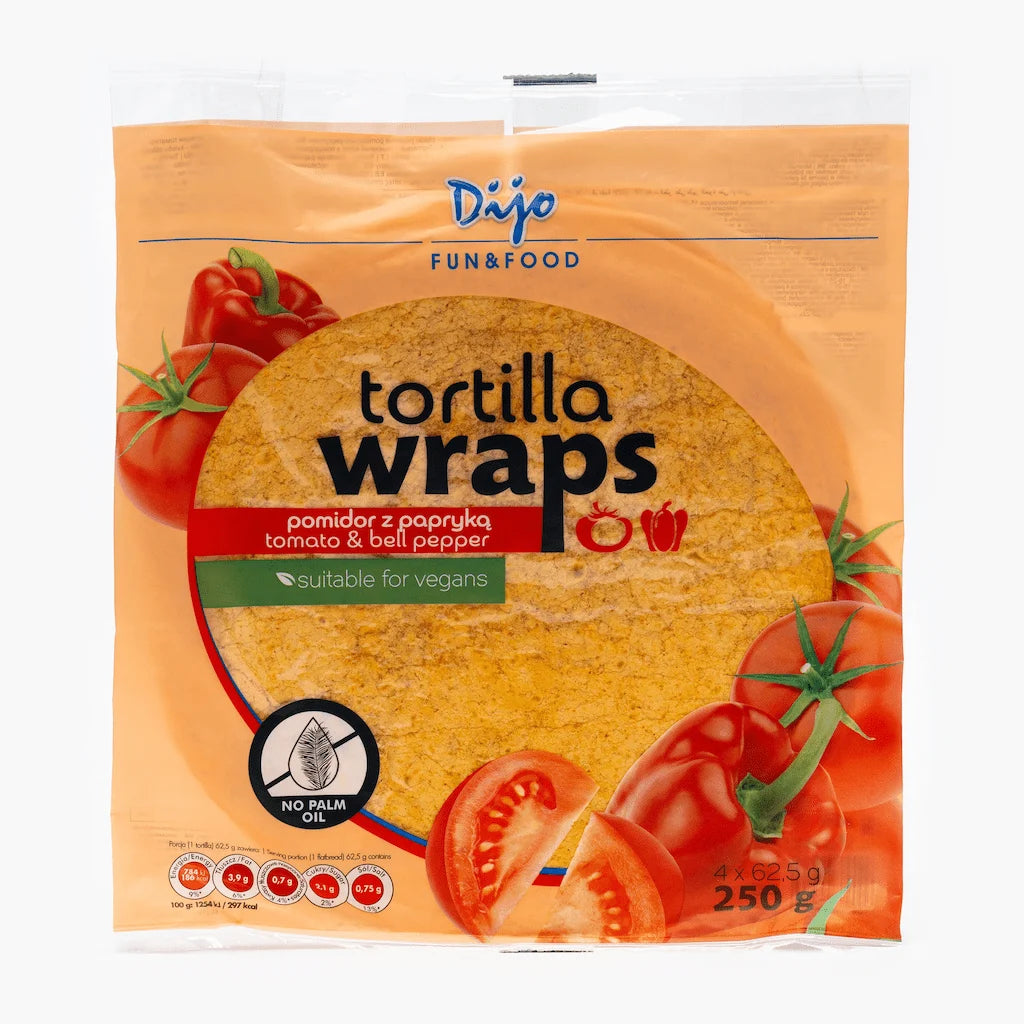 Dijo Wraps cu Rosii si Paprika 250 g