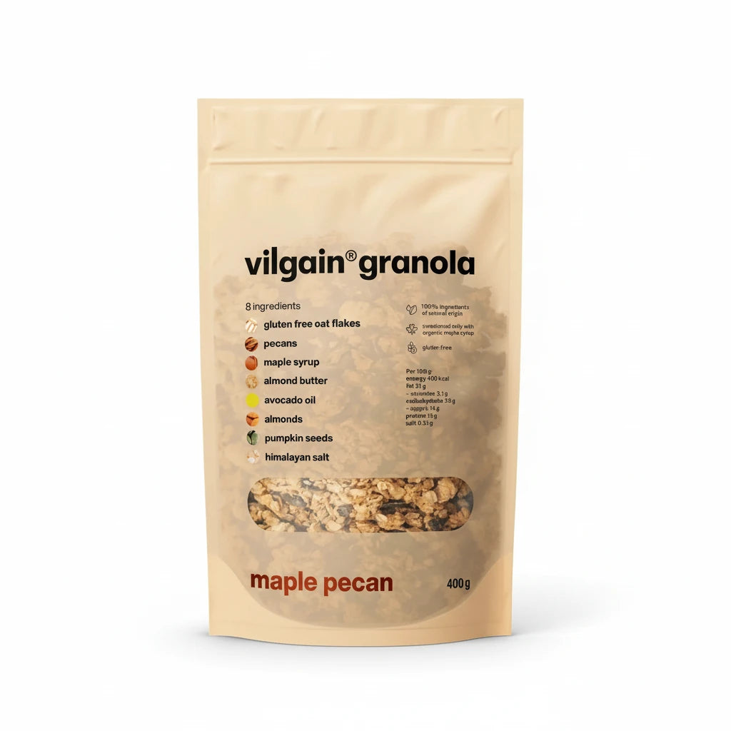 Vilgain Granola cu Sirop de Artar si Nuci Pecan
