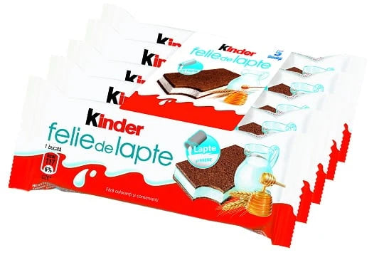 Kinder Felie de Lapte Piersici/Fr. Pasiunii 5x28g