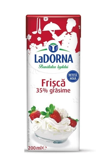 LaDorna Smântână UHT Frișcă 35% 200ml
